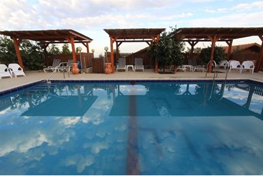 וילה פינה בסג'רה - החצר והבריכה 