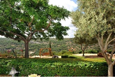 וילה שוויצריה בגליל - החצר והבריכה